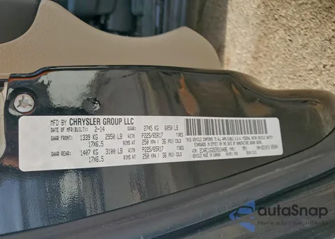 2014 Chrysler Town & Country Limited z USA, uszkodzony, nr VIN 2C4RC1GG5ER310486